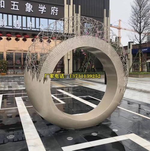 阜平县房地产使用的不锈钢雕塑 小区景观不锈钢雕塑加工厂